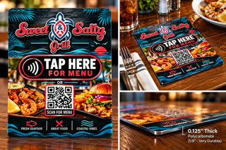 SmartTable NFC plate in use at Sweet & Salty Grill